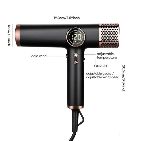 portable super intelligent 1800w high-power blow dryer - Image 2