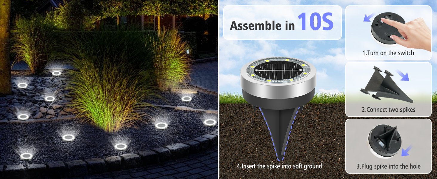 solar puck lights