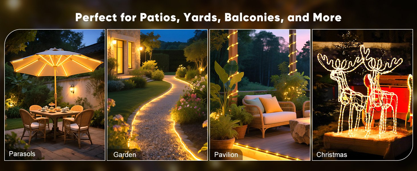 solar outdoor string lights