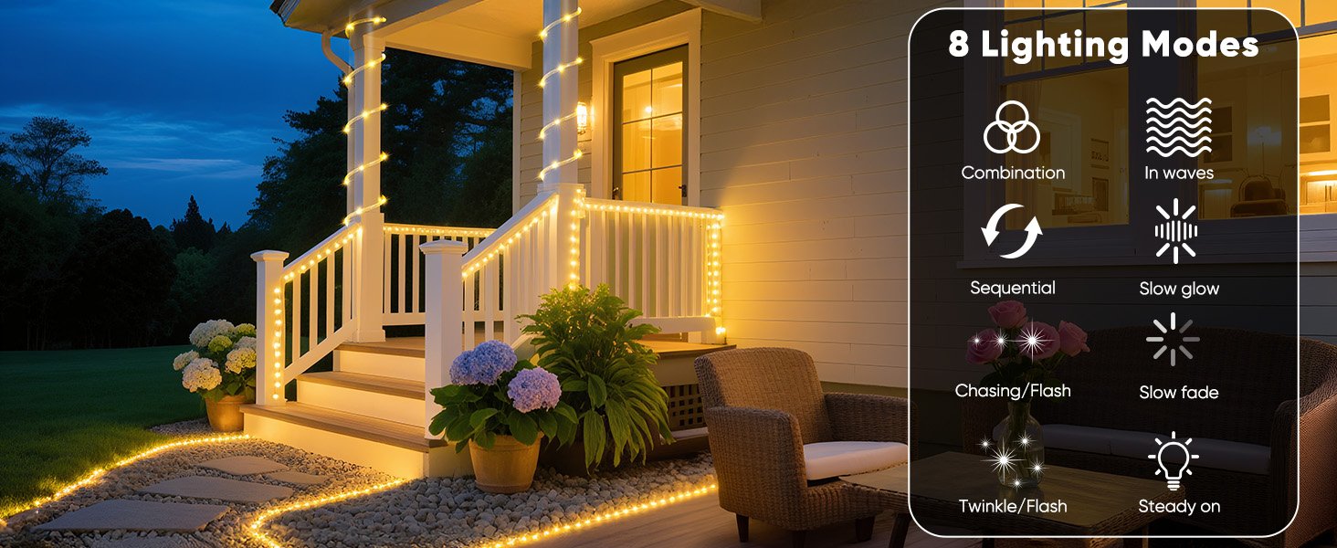 solar rope lights