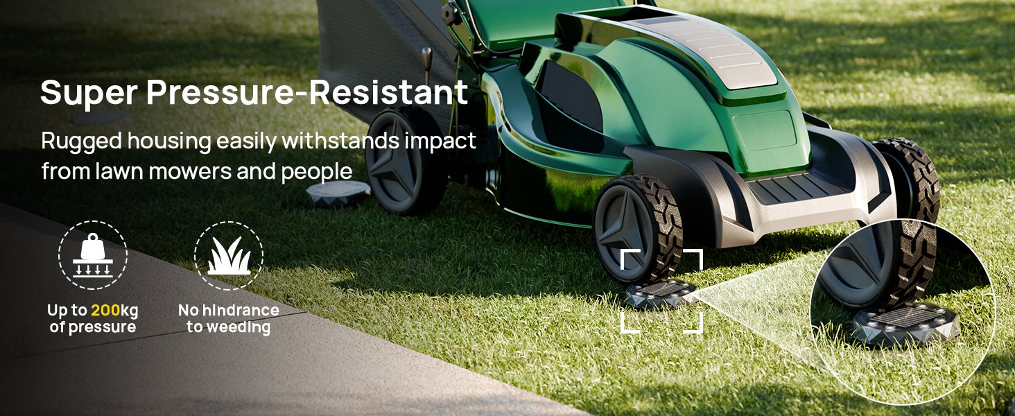 Solar Powered Ground Lights for Pathways