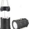 LED Camping Lantern, Solar and Rechargeable Lantern Flashlight Collapsible and Portable Light for Daily/Camp/Hiking/Night Fishing/Emergency/Hurricanes/Storm(1 Pack)