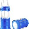 LED Camping Lantern, Solar and Rechargeable Lantern Flashlight Collapsible and Portable Light for Daily/Camp/Hiking/Night Fishing/Emergency/Hurricanes/Storm(1 Pack)