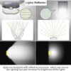120 LED Outdoor Solar Lights with Motion Sensor and 3 Lighting Modes, IP65 Waterproof Wide Solar Wall Lights Ideal for Garden Patio Yard (Front Button 6Packs, Daylight White)
