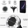 Mini Solar Ground Lights 16 Pack Outdoor IP65 Waterproof Solar Flat Garden Light Solor Powered Disc Pathway Lights for Outside Walkway Yard Landscape Patio Lawn Driveway-Cool White
