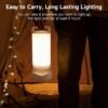 Camping Lantern LED Solar Lights, Rechargeable Waterproof Outdoor Camping Essentials, Dimmable Lanterns for Power Outages, Camp Gear, Emergency, Indoor