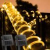 Solar Rope Lights, 39FT 100LED Outdoor Solar String Lights, IP65 Waterproof Solar Powered Fairy Lights with 8 Lighting Modes for Party Garden Yard Home Holiday Tree Decoration, Warm White
