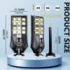 3 CCT in One Solar Street Light, 240000 LM LED, Radar/Motion Sensor, Waterproof - for Driveway, Garden, Backyard