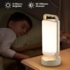 Camping Lantern LED Solar Lights, Rechargeable Waterproof Outdoor Camping Essentials, Dimmable Lanterns for Power Outages, Camp Gear, Emergency, Indoor