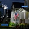 Solar Spot Lights Outdoor Waterproof 4 Pack IP65, 63 LED 3 Lighting Modes Spotlights for Yard Garden House Garage Pathway