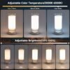Camping Lantern LED Solar Lights, Rechargeable Waterproof Outdoor Camping Essentials, Dimmable Lanterns for Power Outages, Camp Gear, Emergency, Indoor
