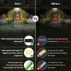 2500LM Solar Lights Outdoor with Motion Sensor,3 Head 270° Wide Angle Street Area Lights, IP65 Waterproof Security Lighting with 3 Modes(Non-Remote,2 Pcs)