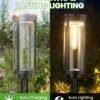 Bright Solar Pathway Lights Outdoor, 8 Pack Solar Powered Garden Lights Waterproof IP65, Auto On/Off Outdoor Light for Lawn Patio Walkway Driveway Decor Landscape Lighting