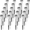 Solar Lights Outdoor Waterproof, 12 Pack, Stainless Steel LED Solar Garden Lights for Patio, Lawn, Yard and Landscape, Cold White