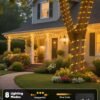 Solar Rope Lights, 39FT 100LED Outdoor Solar String Lights, IP65 Waterproof Solar Powered Fairy Lights with 8 Lighting Modes for Party Garden Yard Home Holiday Tree Decoration, Warm White