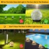 Solar Globe Lights Outdoor Waterproof-Solar Balls Garden-Cracked Glass Ball Solar Lights Outdoor-Solar Orbs Outside-Outdoor Decorations Patio & Yard Lawn Backyard Decor