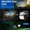 Solar Spot Lights Outdoor Waterproof 4 Pack IP65, 63 LED 3 Lighting Modes Spotlights for Yard Garden House Garage Pathway