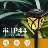 Solar Lights Outdoor Waterproof, 6 Pack LED Solar Garden Lights, Outdoor Decorations, Garden Decor for Yard, Patio, Landscape, Planter, Walkway (Warm White)