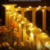 Solar Rope Lights, 39FT 100LED Outdoor Solar String Lights, IP65 Waterproof Solar Powered Fairy Lights with 8 Lighting Modes for Party Garden Yard Home Holiday Tree Decoration, Warm White