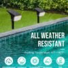 Solar Spot Lights Outdoor Waterproof 4 Pack IP65, 63 LED 3 Lighting Modes Spotlights for Yard Garden House Garage Pathway