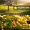 Solar Rope Lights, 39FT 100LED Outdoor Solar String Lights, IP65 Waterproof Solar Powered Fairy Lights with 8 Lighting Modes for Party Garden Yard Home Holiday Tree Decoration, Warm White