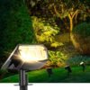 Solar Spot Lights Outdoor Waterproof 4 Pack IP65, 63 LED 3 Lighting Modes Spotlights for Yard Garden House Garage Pathway