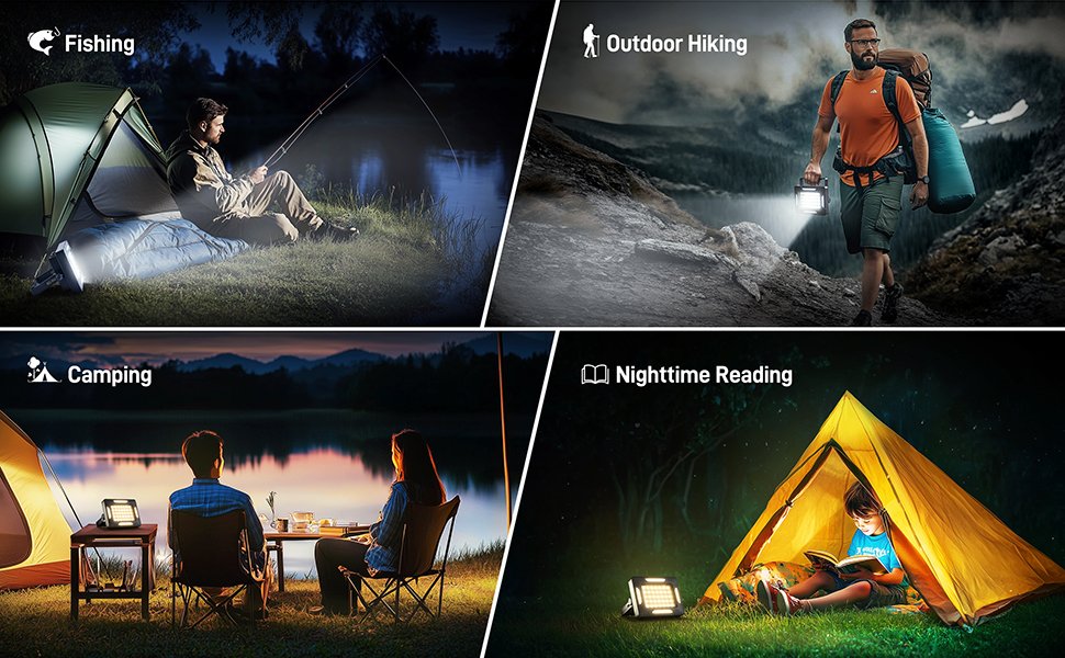 Survival Emergency Indoor Outdoor fishing hiking barbecuing auto repair garage workshop lighting 