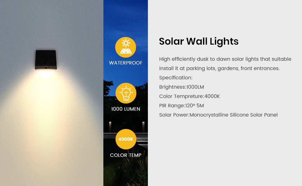 Solar wall lights